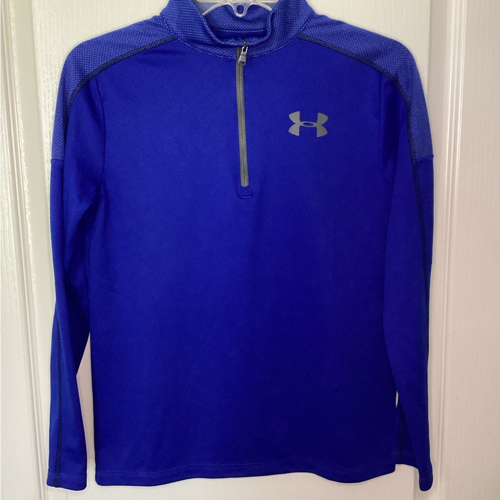 Under Armour Boy’s Royal Blue Performance 3/4 Zip Pullover